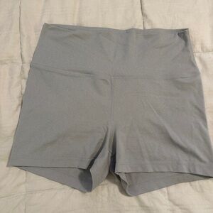 Gray Yogalicious Women's High-Waisted Bike Shorts